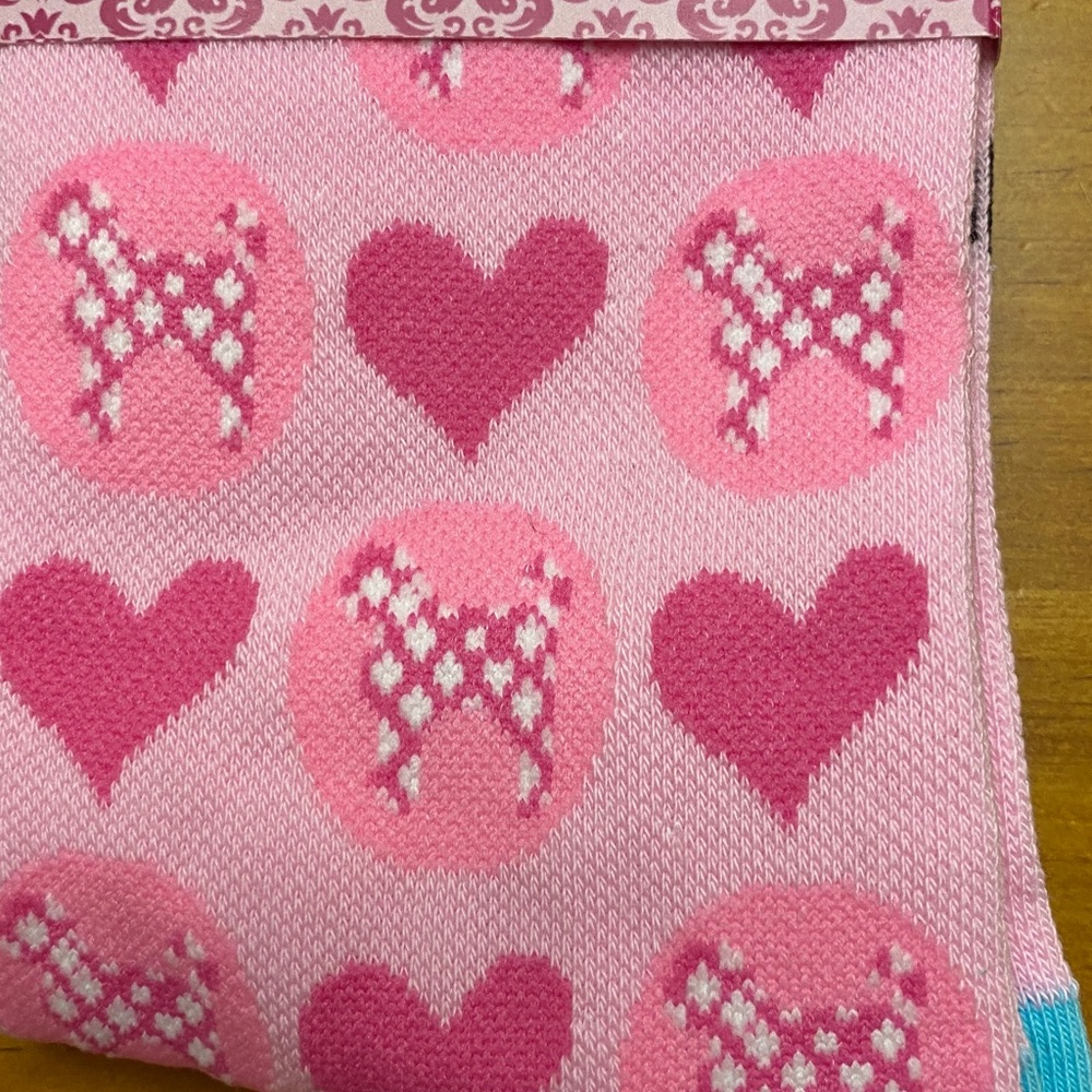 Pink and Blue Doodle Socks - Picture 5 of 6